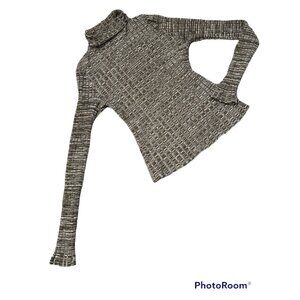 Vintage LEI Brown Womens Turtleneck Top size Medium
